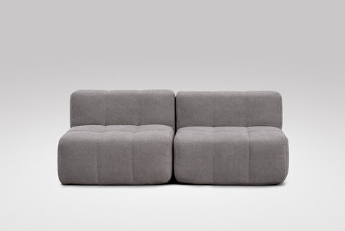 2 Teiliges Modulares Sofa – Grau