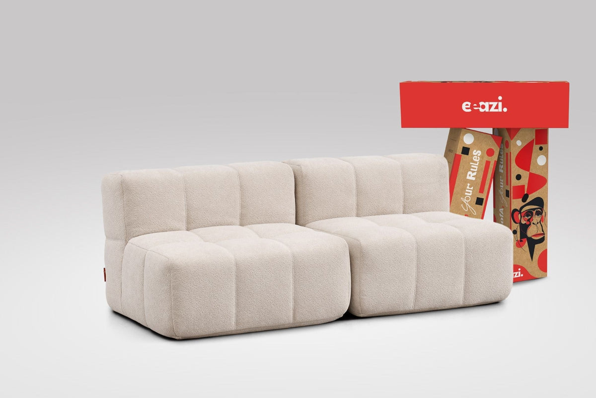 2 Teiliges Modulares Sofa – Beige