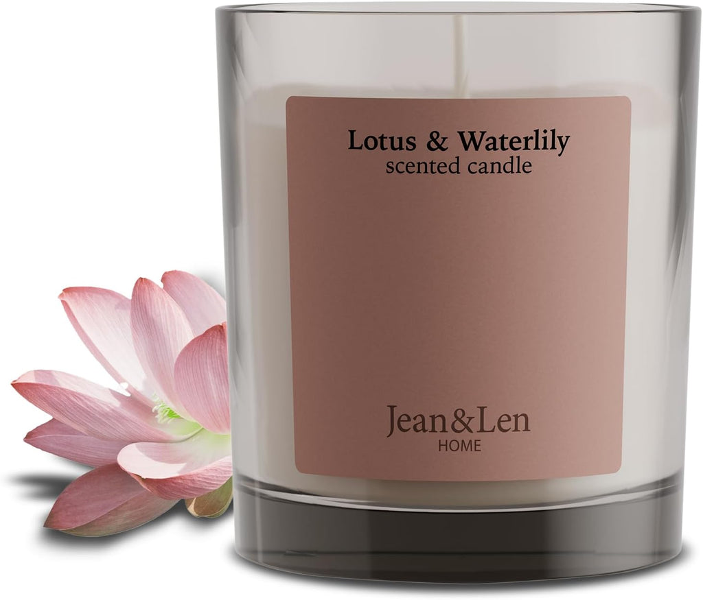Jean & Len Scented Candle Lotus & Waterlily, vegan, 195 g