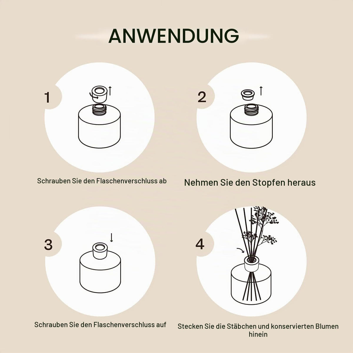 COCORRÍNA Raumduft Reed Diffuser mit 8 Duftstäbchen 200ml- Sauberes Leinen, Natürlich, Langanhaltend, Home Duft ätherisches Öl Reed Diffusor für Badezimmer Regal Dekoration
