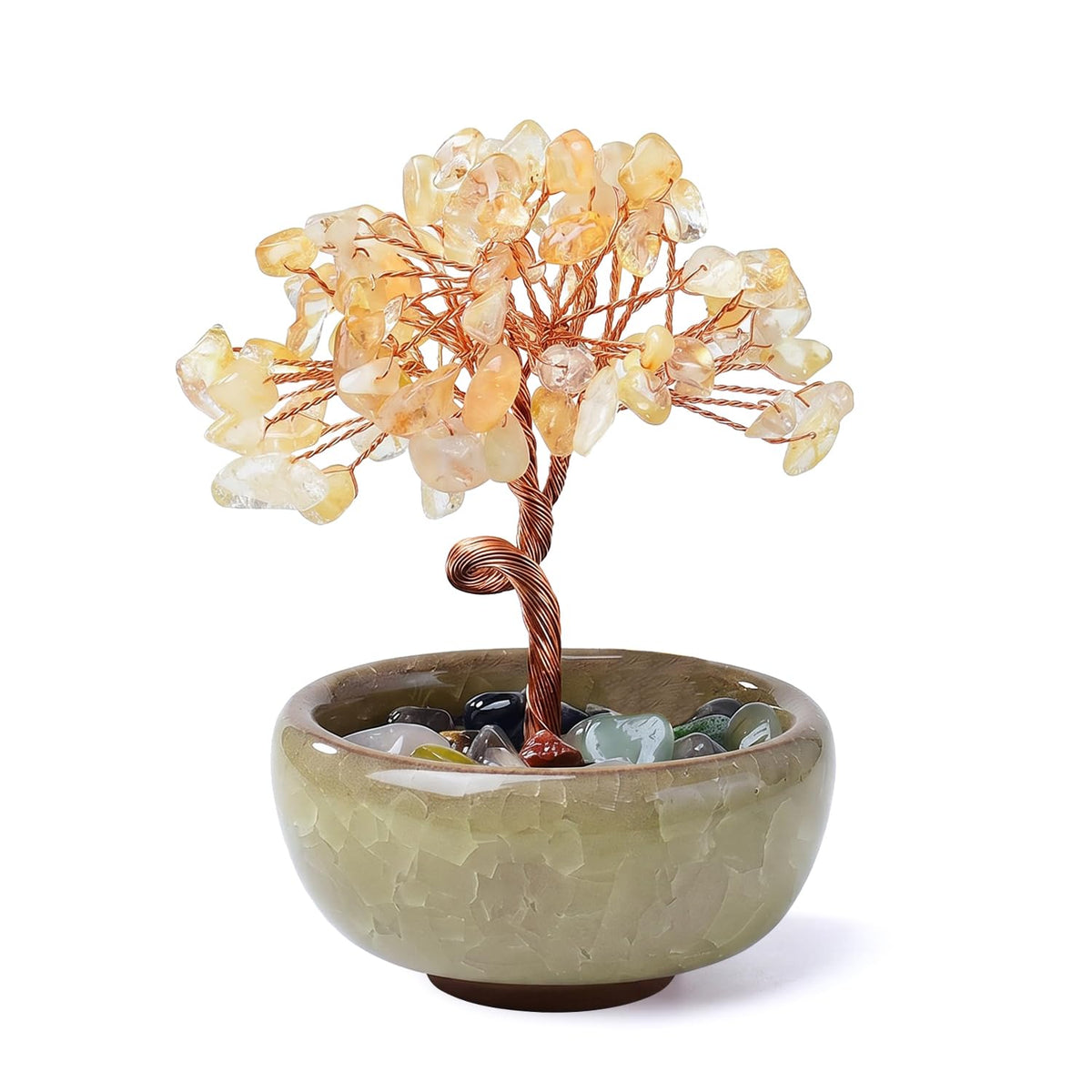 Amethyst Lebensbaum Kristall, Chakra Deko für Schlafzimmer und Büro