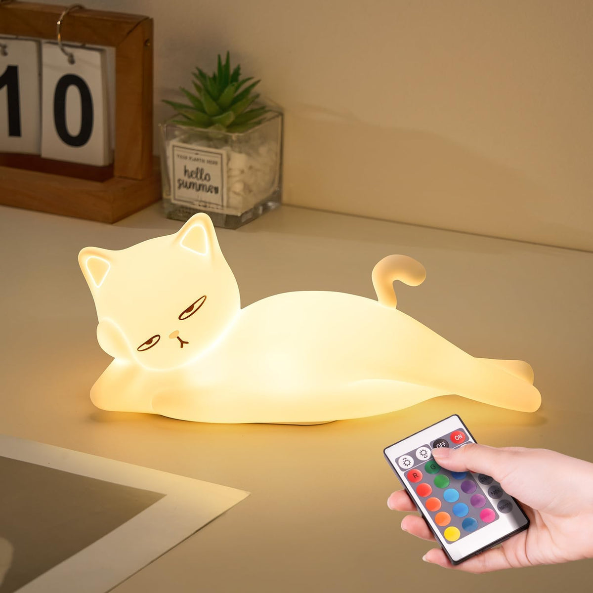 PIKOY Katzenlampe Lustige Geschenke für Frauen Scherzartikel Wiztige Deko