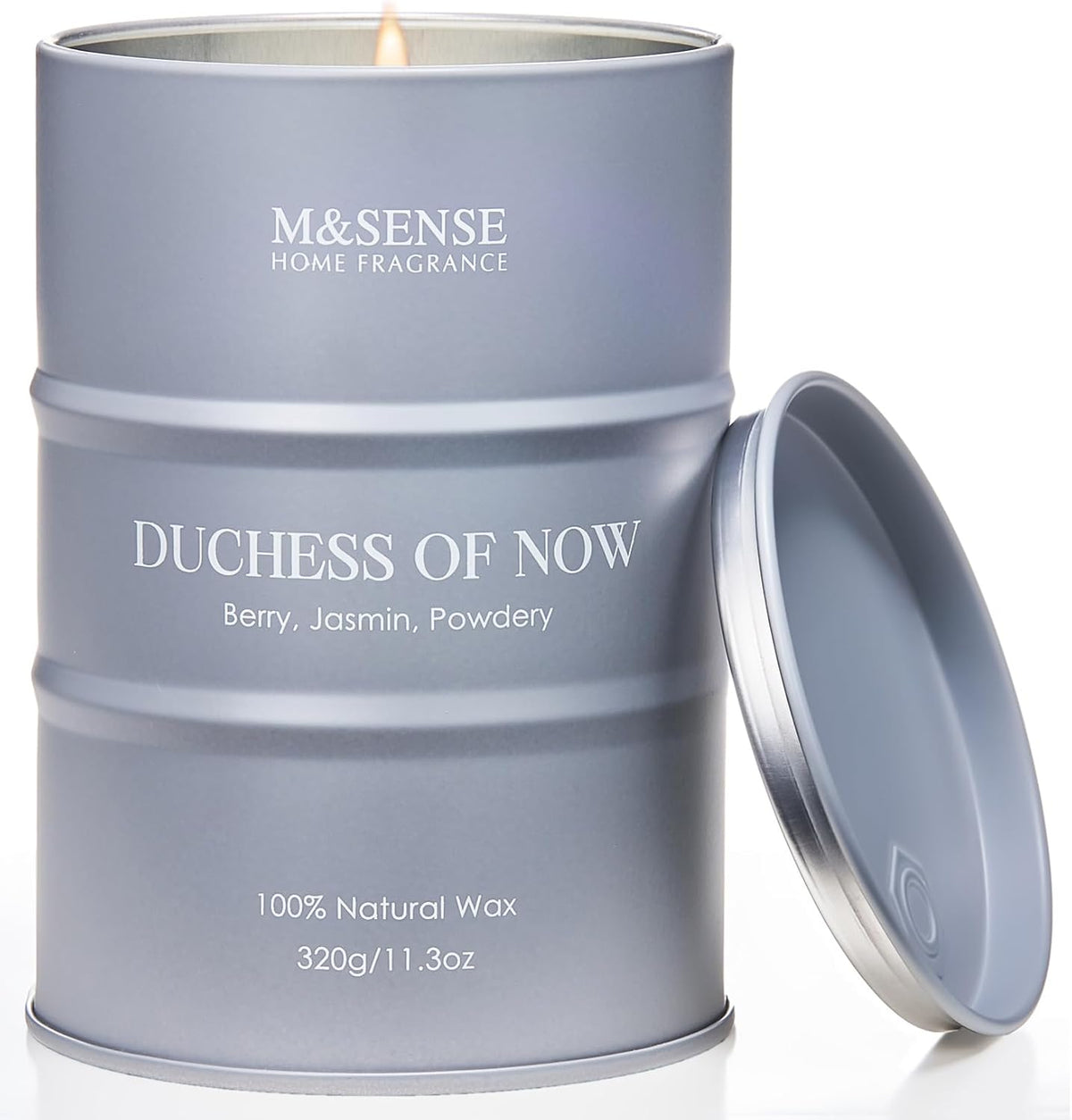 M&SENSE Oud Holz Duftkerze im Glas, groß 600g, natürliches Sojawachs, langanhaltende Brenndauer bis zu 130 Stunden, dekorative Sojakerze für Heim und Wohnzimmer, Geschenk für Männer