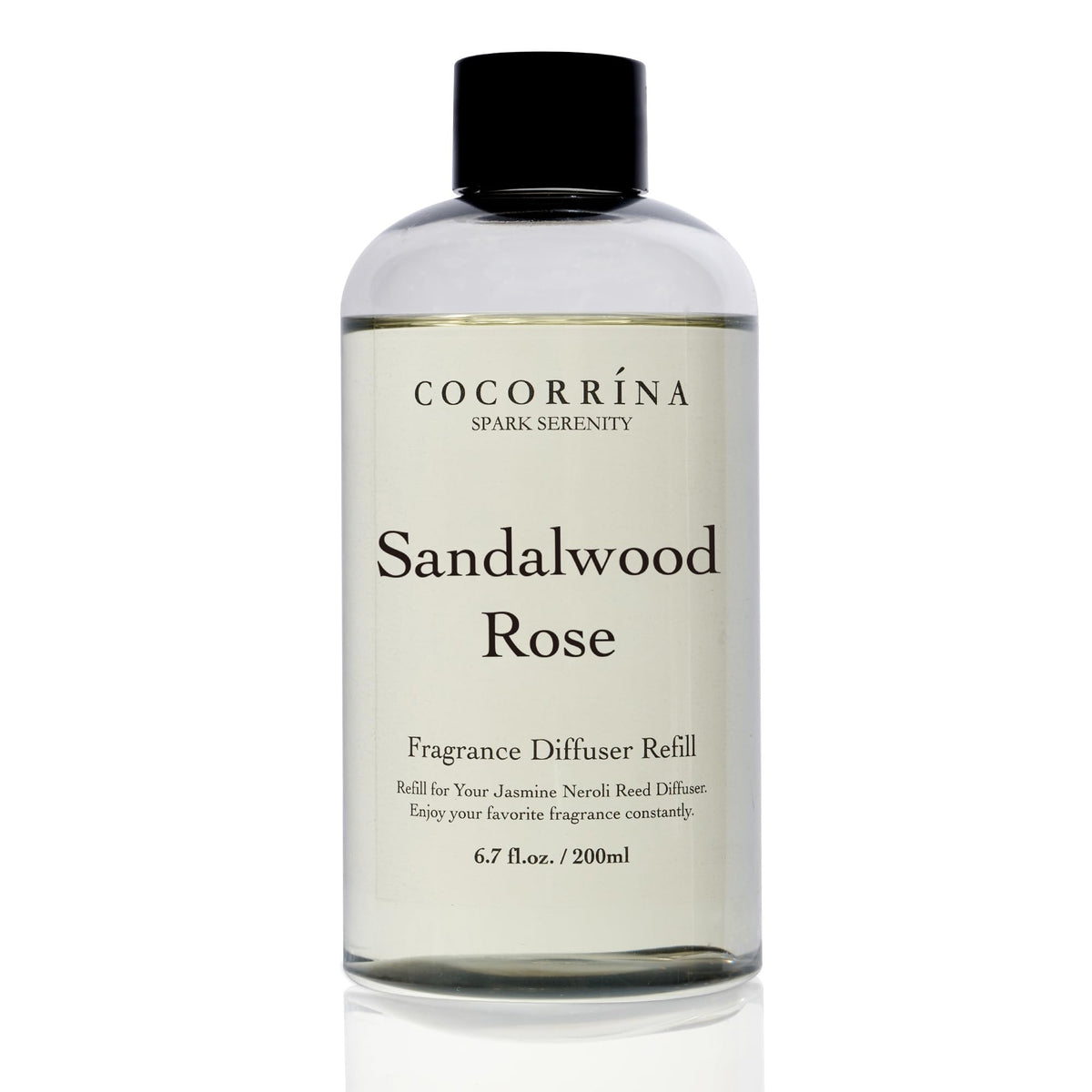 COCORRÍNA Raumduft Reed Diffuser mit 8 Duftstäbchen 200ml- Sauberes Leinen, Natürlich, Langanhaltend, Home Duft ätherisches Öl Reed Diffusor für Badezimmer Regal Dekoration