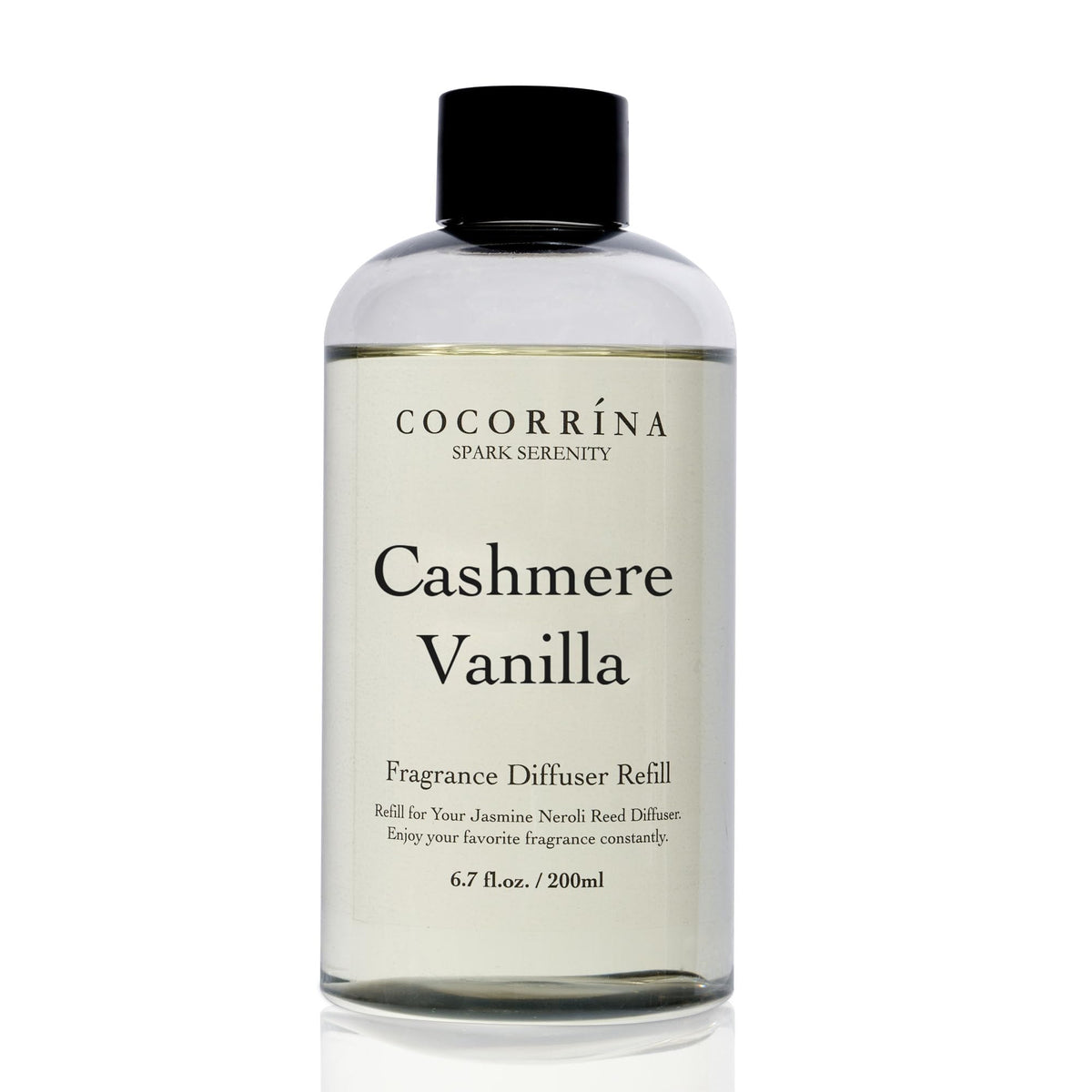 COCORRÍNA Raumduft Reed Diffuser mit 8 Duftstäbchen 200ml- Sauberes Leinen, Natürlich, Langanhaltend, Home Duft ätherisches Öl Reed Diffusor für Badezimmer Regal Dekoration