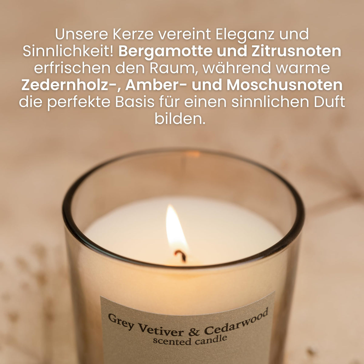 Jean & Len Scented Candle Lotus & Waterlily, vegan, 195 g
