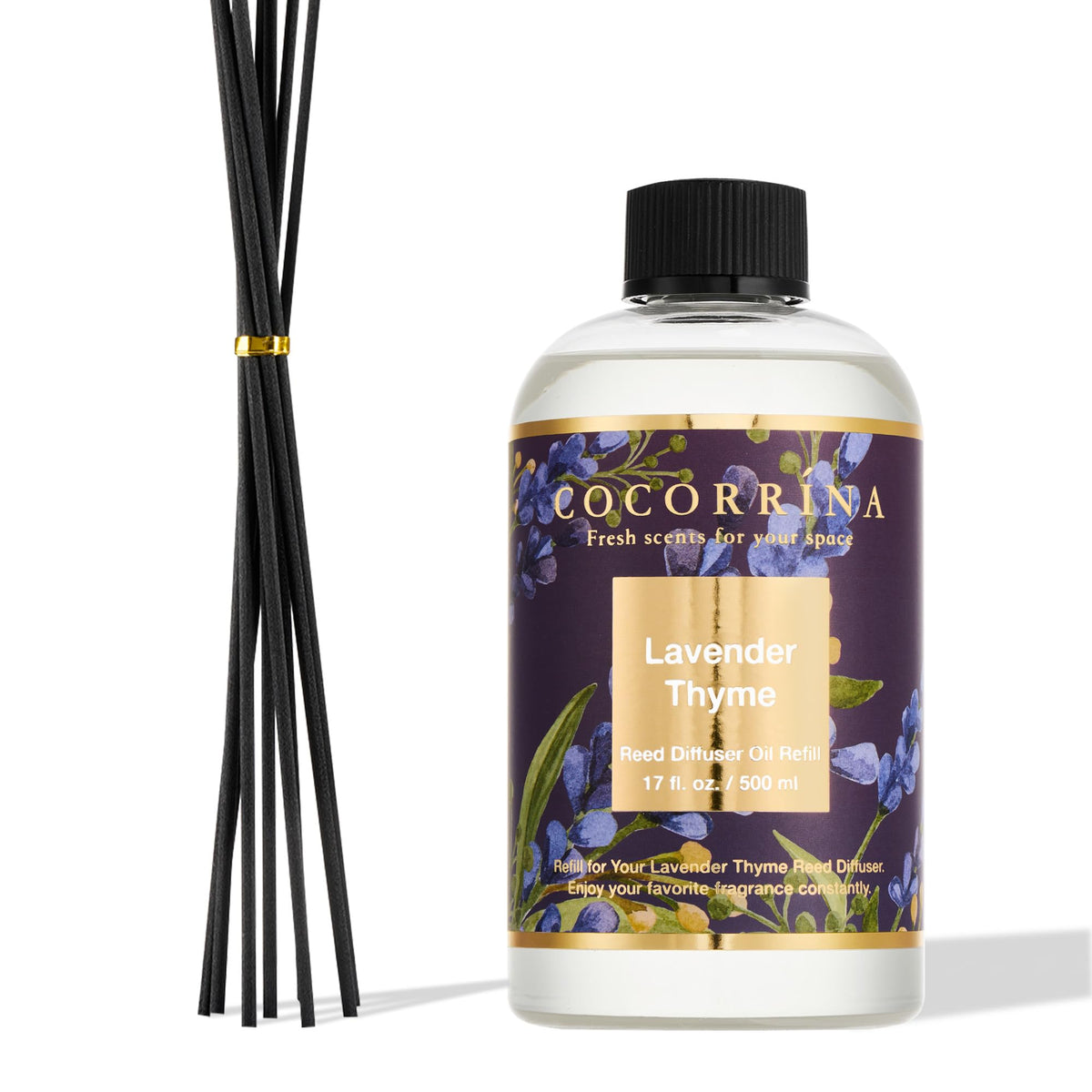 COCORRÍNA Raumduft Reed Diffuser mit 8 Duftstäbchen 200ml- Sauberes Leinen, Natürlich, Langanhaltend, Home Duft ätherisches Öl Reed Diffusor für Badezimmer Regal Dekoration
