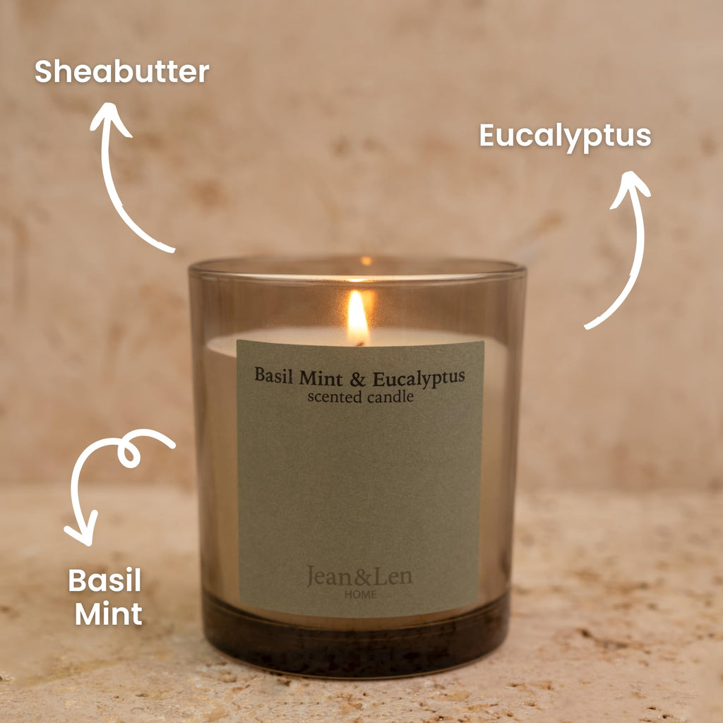 Jean & Len Scented Candle Lotus & Waterlily, vegan, 195 g