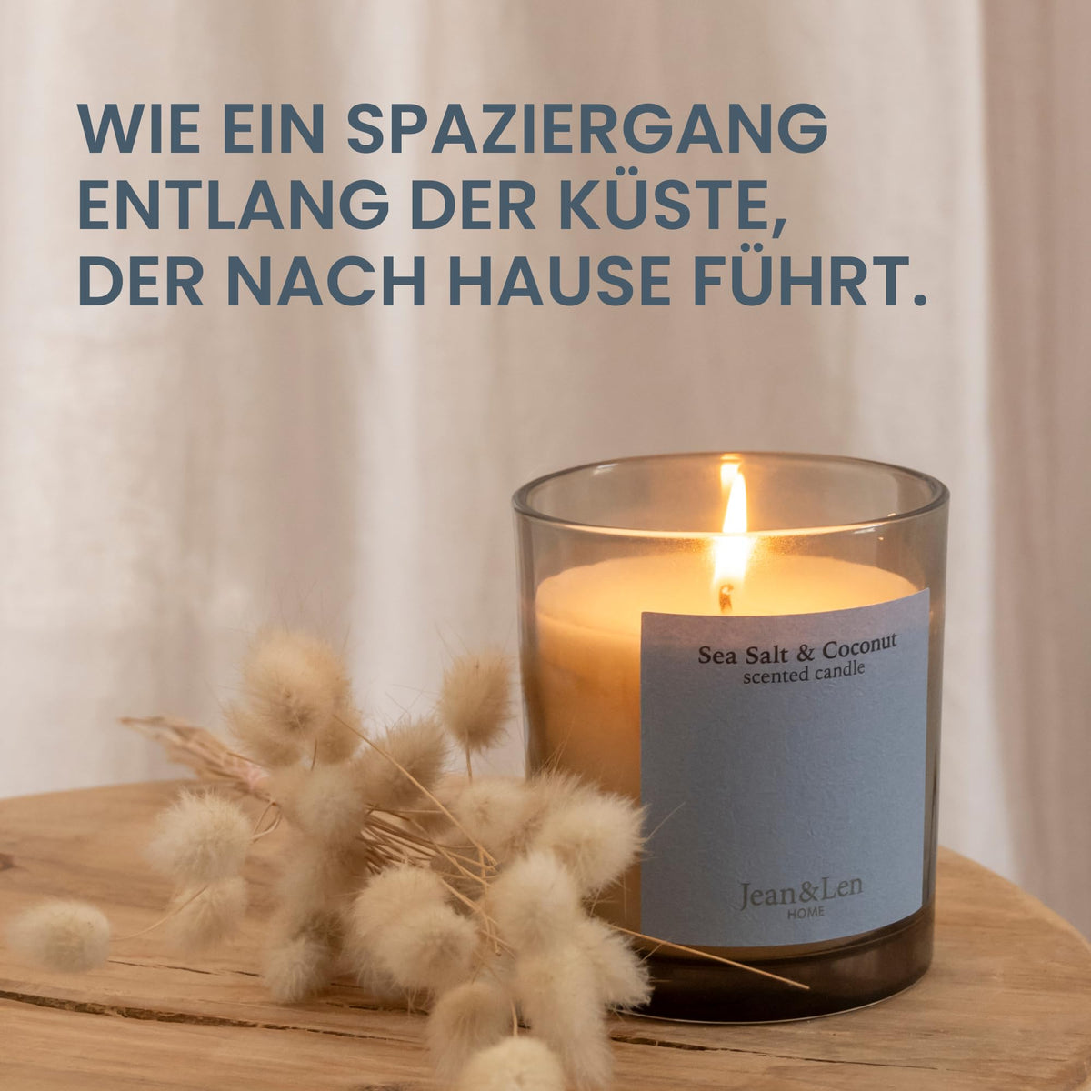 Jean & Len Scented Candle Lotus & Waterlily, vegan, 195 g