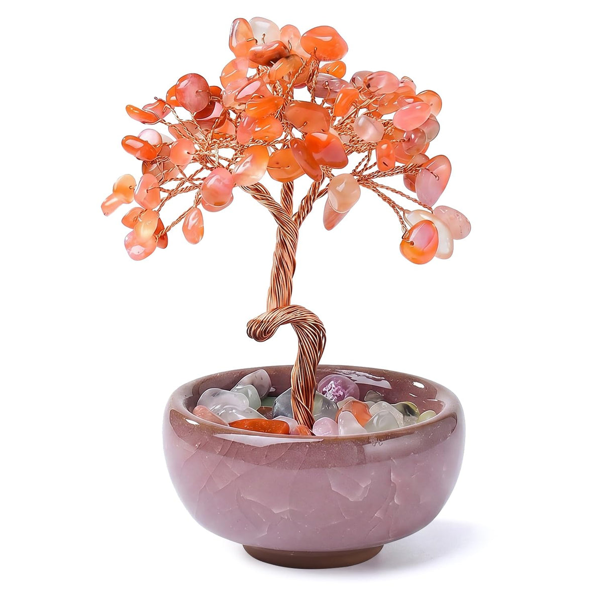 Amethyst Lebensbaum Kristall, Chakra Deko für Schlafzimmer und Büro
