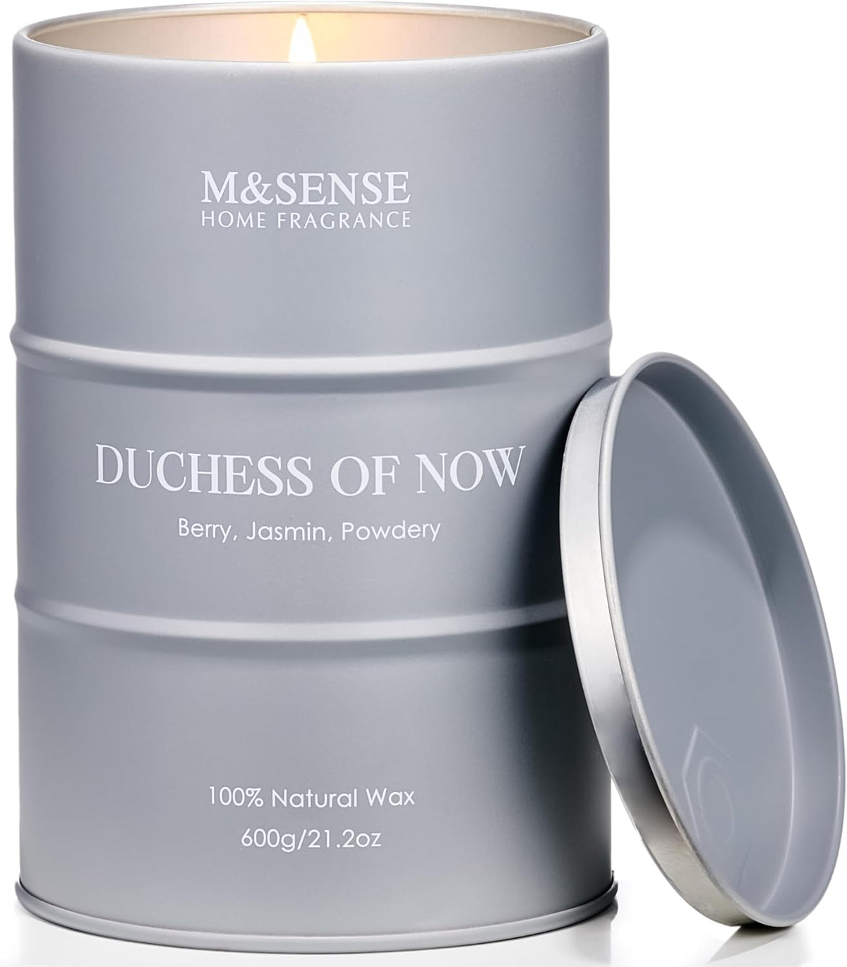 M&SENSE Oud Holz Duftkerze im Glas, groß 600g, natürliches Sojawachs, langanhaltende Brenndauer bis zu 130 Stunden, dekorative Sojakerze für Heim und Wohnzimmer, Geschenk für Männer