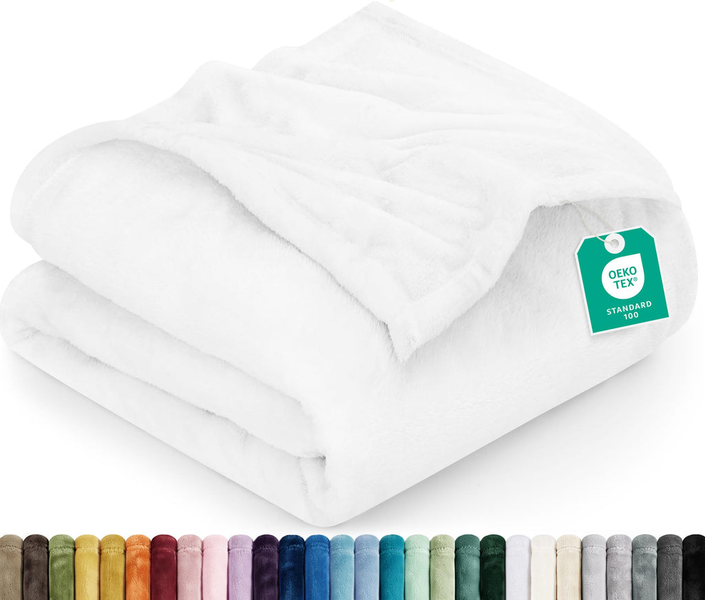 Utopia Bedding Kuscheldecke flauschig Fleecedecke [150x200 cm, Grau]