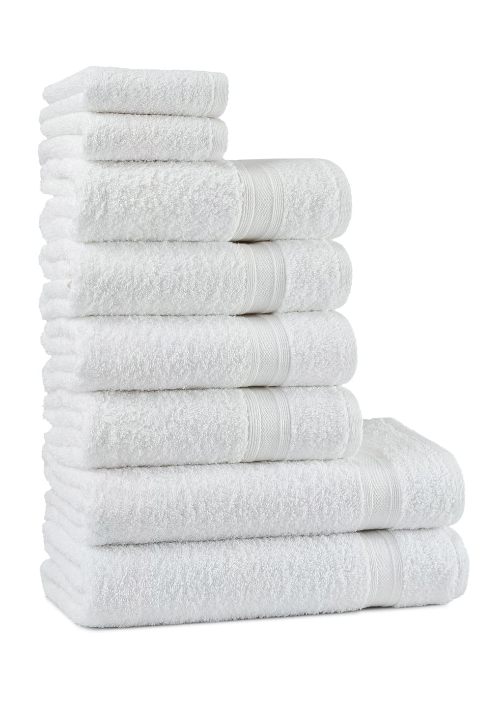 Tuiste Handtücher Set Anthrazit Grau | Handtuch Set 8 Teilig | 2X Badetücher Set, 4X Handtücher, 2X Gästetücher | Weich und Saugstark | Farbe : Anthrazit Grau