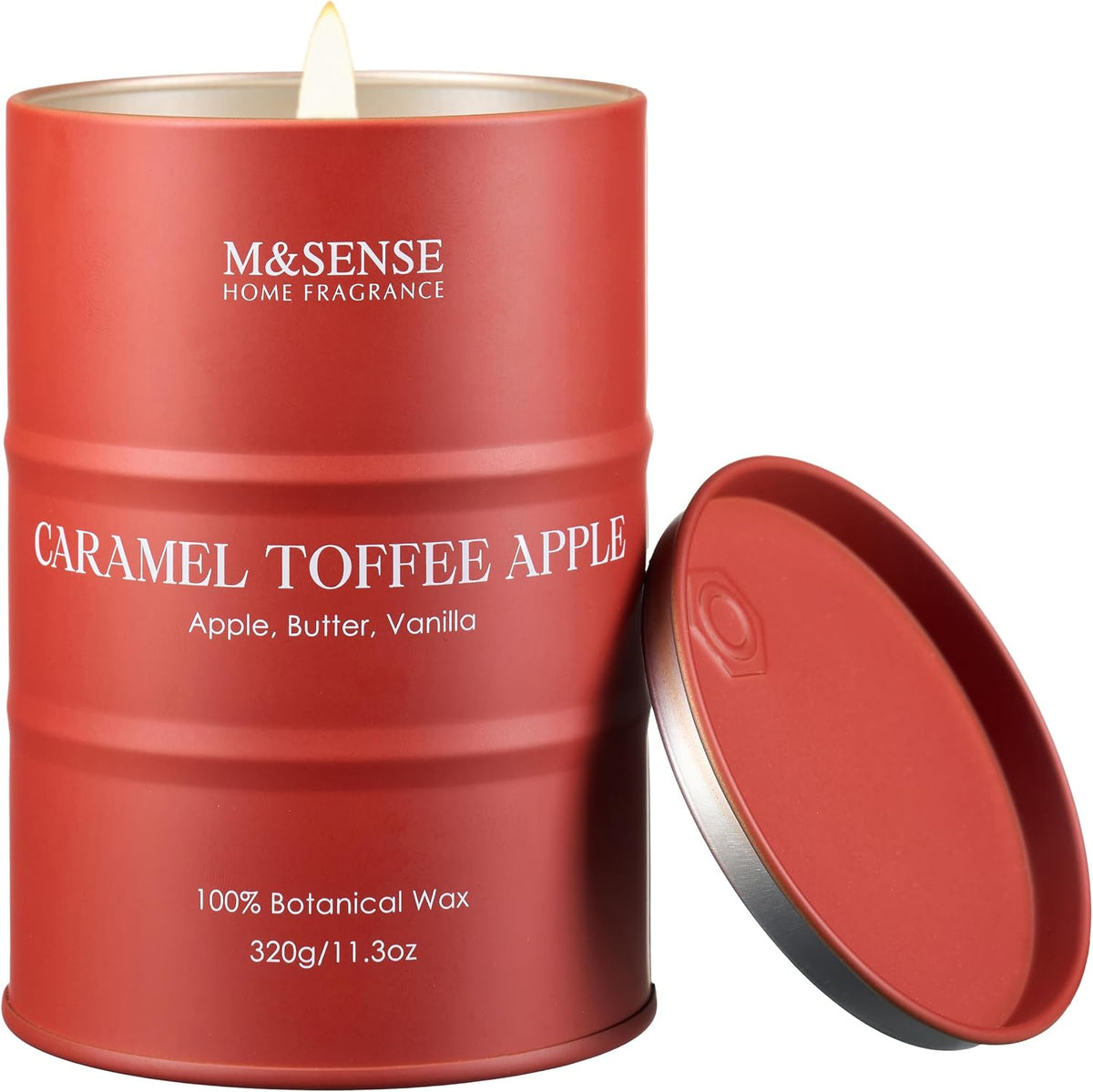 M&SENSE Oud Holz Duftkerze im Glas, groß 600g, natürliches Sojawachs, langanhaltende Brenndauer bis zu 130 Stunden, dekorative Sojakerze für Heim und Wohnzimmer, Geschenk für Männer