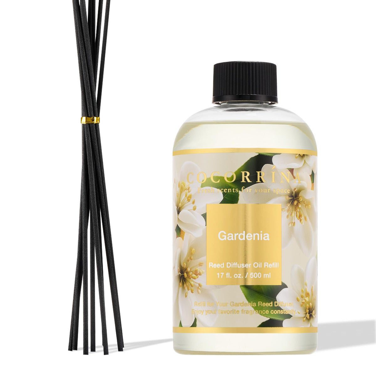 COCORRÍNA Raumduft Reed Diffuser mit 8 Duftstäbchen 200ml- Sauberes Leinen, Natürlich, Langanhaltend, Home Duft ätherisches Öl Reed Diffusor für Badezimmer Regal Dekoration