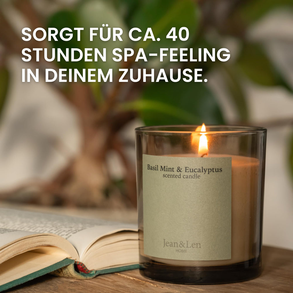 Jean & Len Scented Candle Lotus & Waterlily, vegan, 195 g