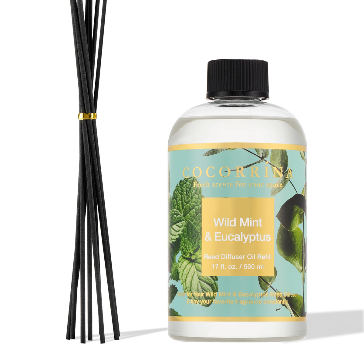 COCORRÍNA Raumduft Reed Diffuser mit 8 Duftstäbchen 200ml- Sauberes Leinen, Natürlich, Langanhaltend, Home Duft ätherisches Öl Reed Diffusor für Badezimmer Regal Dekoration
