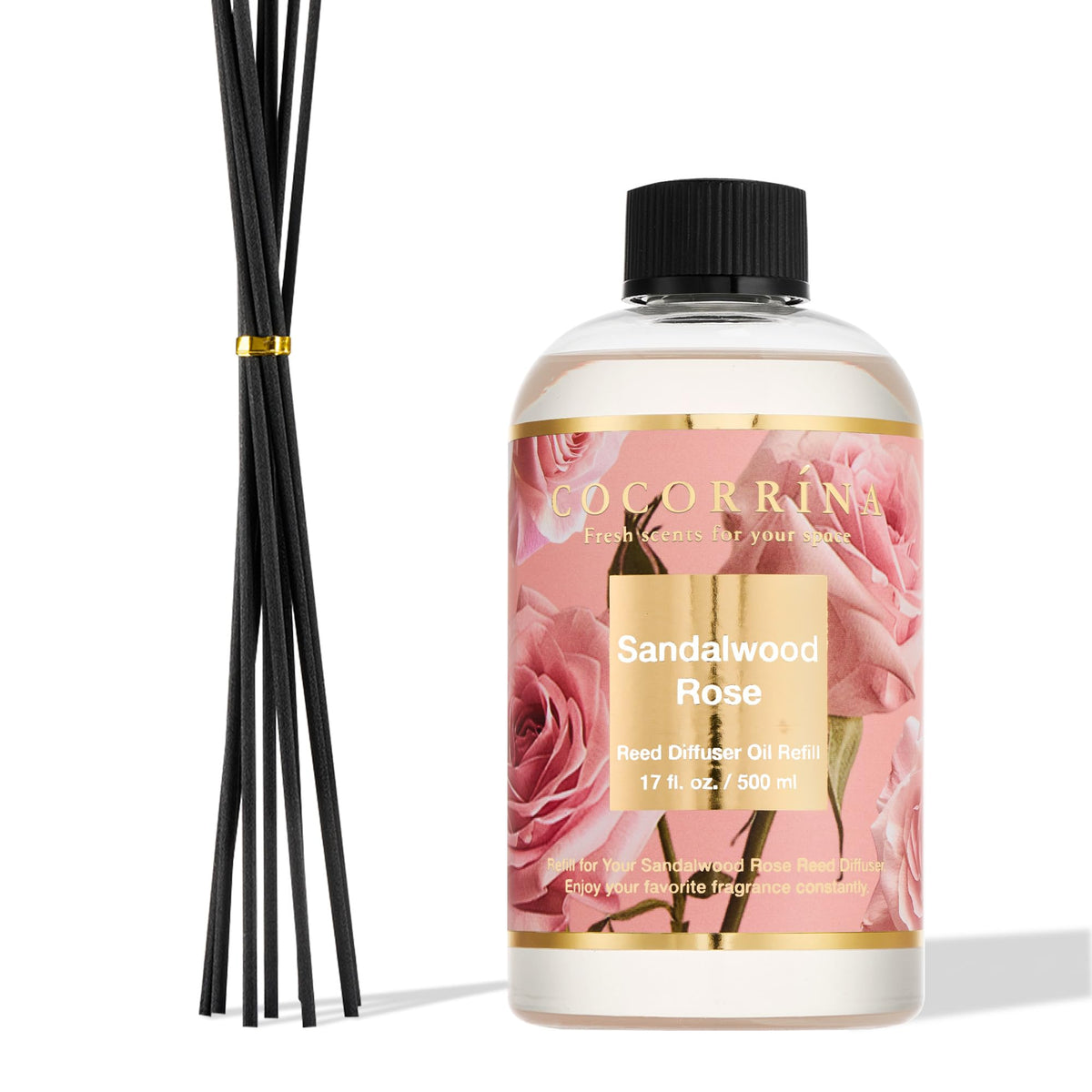 COCORRÍNA Raumduft Reed Diffuser mit 8 Duftstäbchen 200ml- Sauberes Leinen, Natürlich, Langanhaltend, Home Duft ätherisches Öl Reed Diffusor für Badezimmer Regal Dekoration