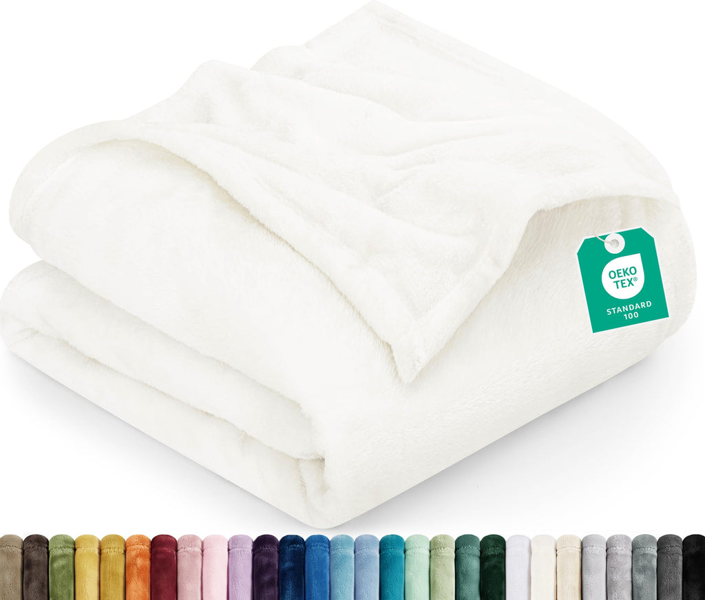Utopia Bedding Kuscheldecke flauschig Fleecedecke [150x200 cm, Grau]