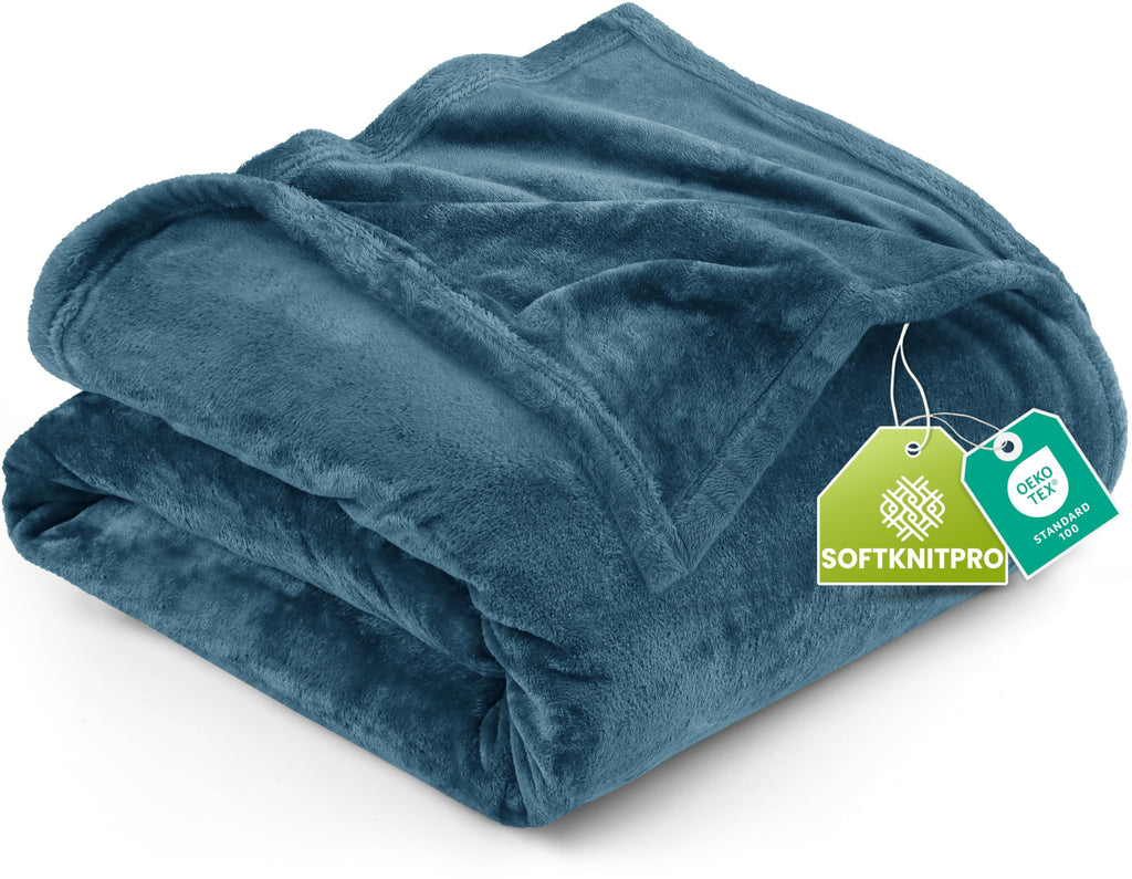 Utopia Bedding Kuscheldecke flauschig Fleecedecke [150x200 cm, Grau]