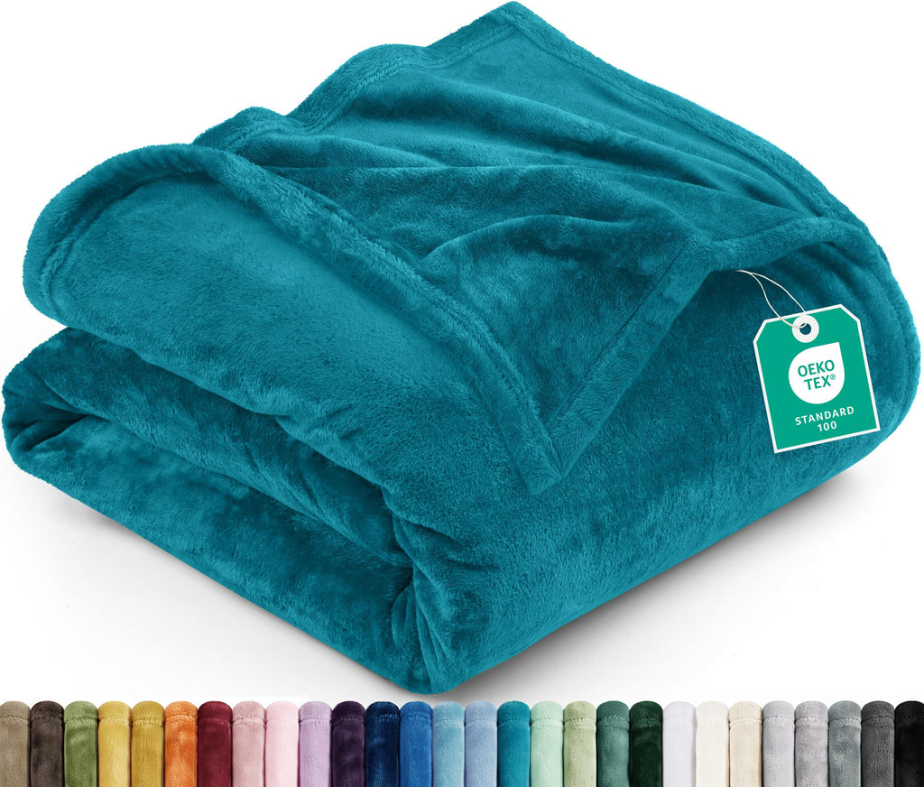 Utopia Bedding Kuscheldecke flauschig Fleecedecke [150x200 cm, Grau]