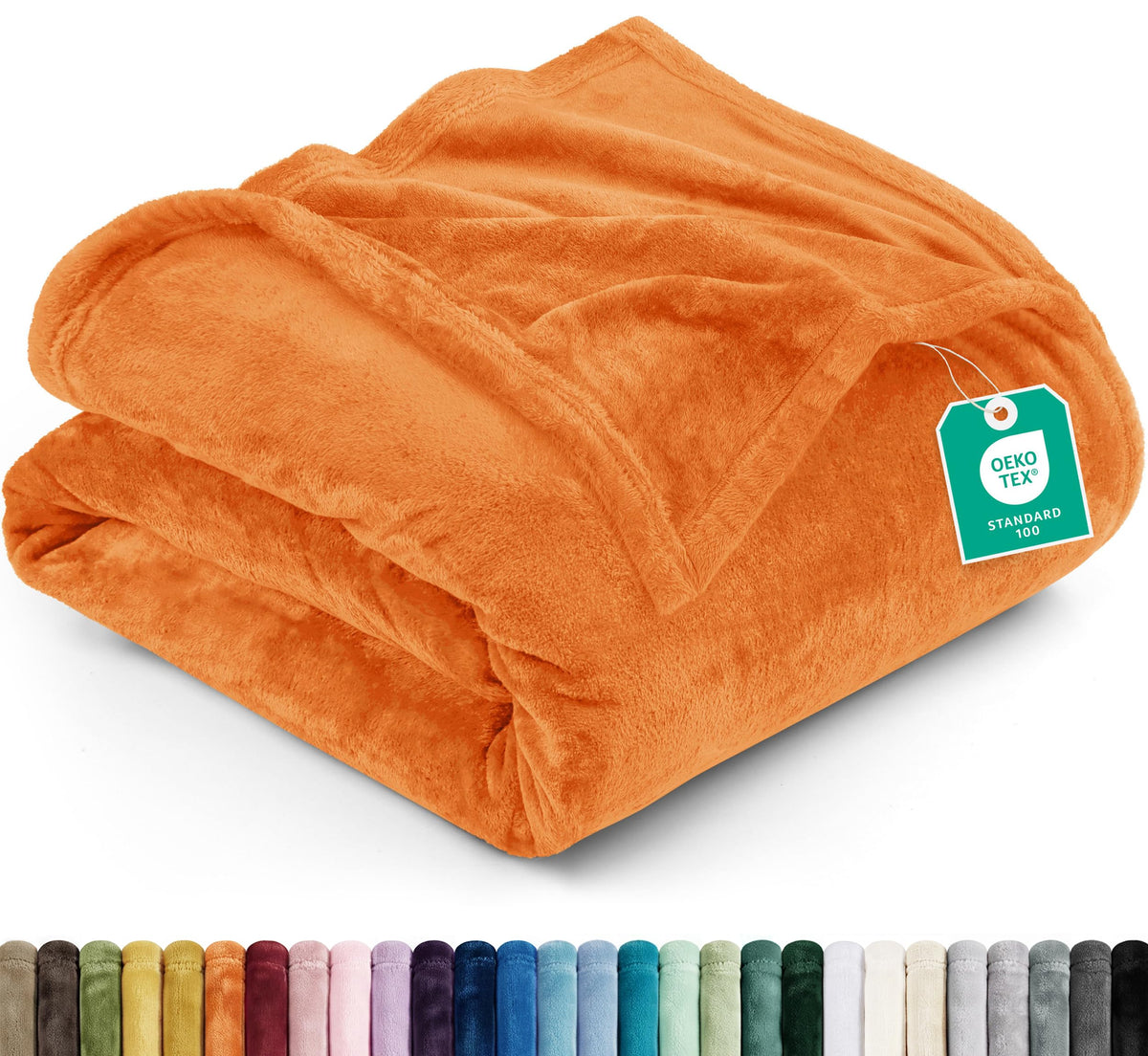 Utopia Bedding Kuscheldecke flauschig Fleecedecke [150x200 cm, Grau]