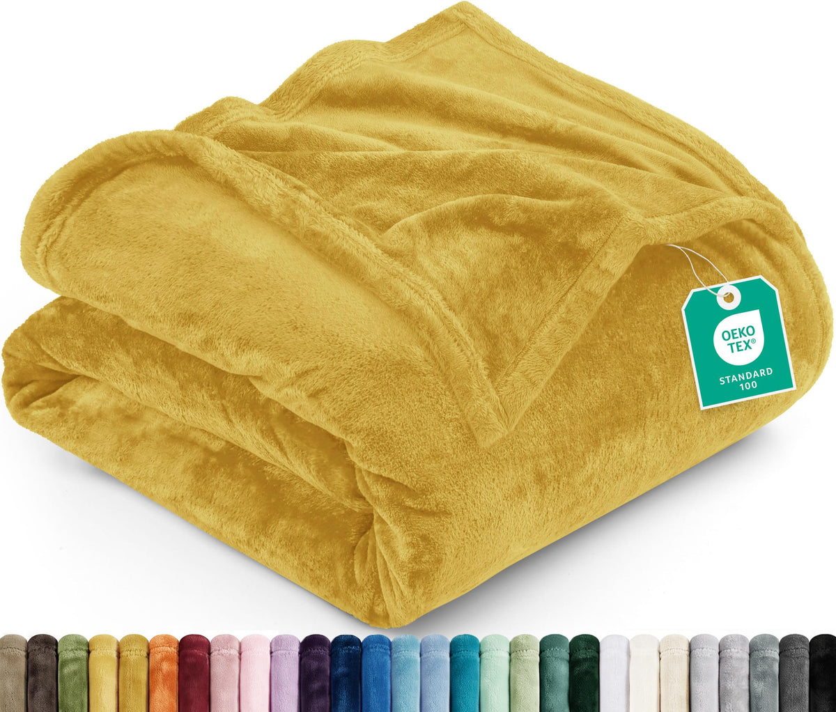 Utopia Bedding Kuscheldecke flauschig Fleecedecke [150x200 cm, Grau]