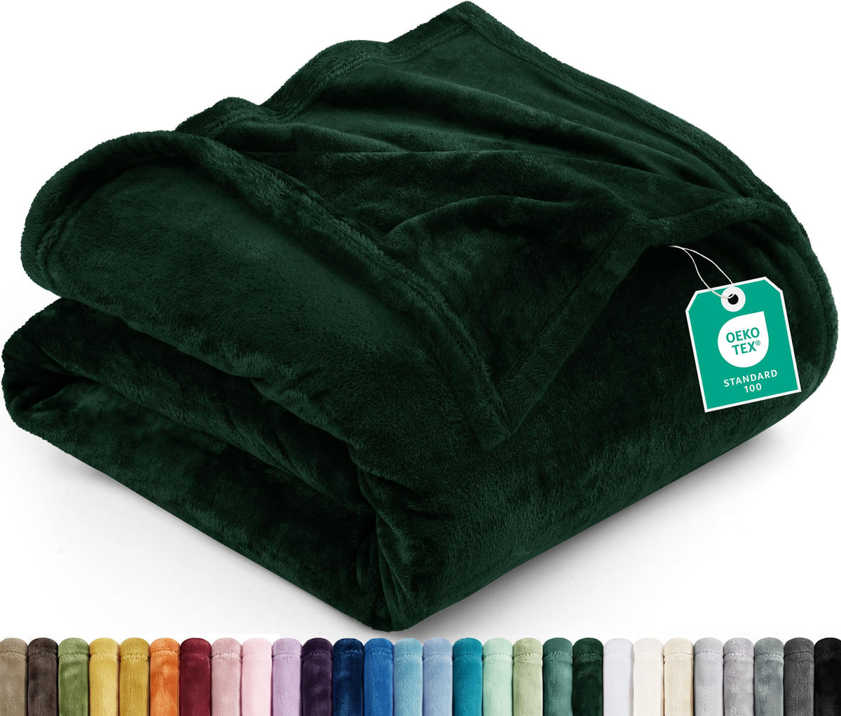 Utopia Bedding Kuscheldecke flauschig Fleecedecke [150x200 cm, Grau]