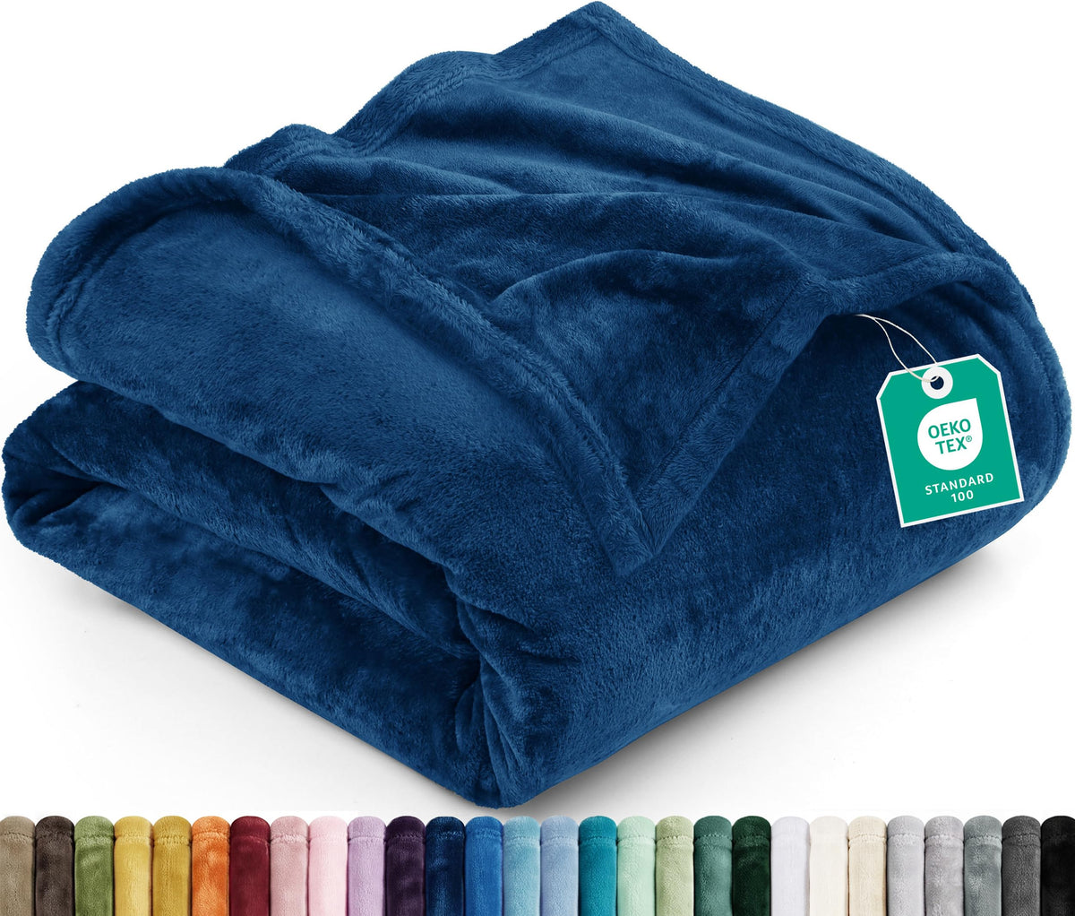 Utopia Bedding Kuscheldecke flauschig Fleecedecke [150x200 cm, Grau]