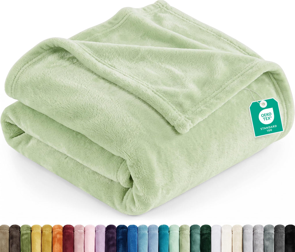 Utopia Bedding Kuscheldecke flauschig Fleecedecke [150x200 cm, Grau]