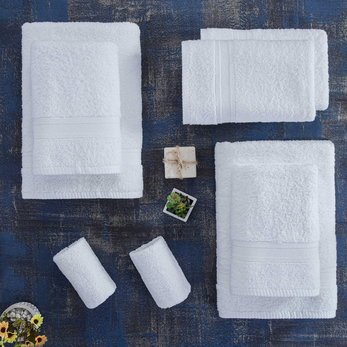Tuiste Handtücher Set Anthrazit Grau | Handtuch Set 8 Teilig | 2X Badetücher Set, 4X Handtücher, 2X Gästetücher | Weich und Saugstark | Farbe : Anthrazit Grau