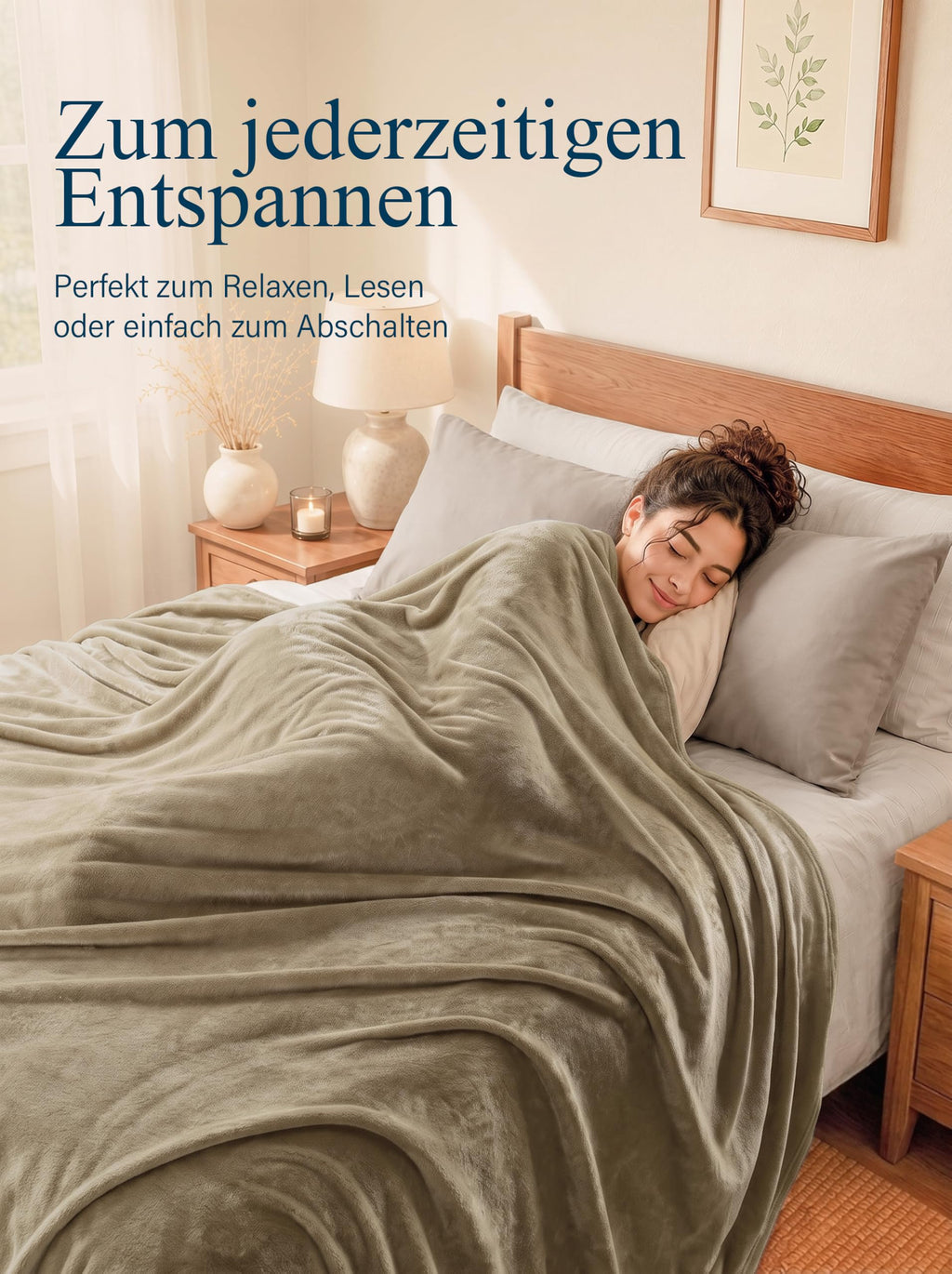 Utopia Bedding Kuscheldecke flauschig Fleecedecke [150x200 cm, Grau]