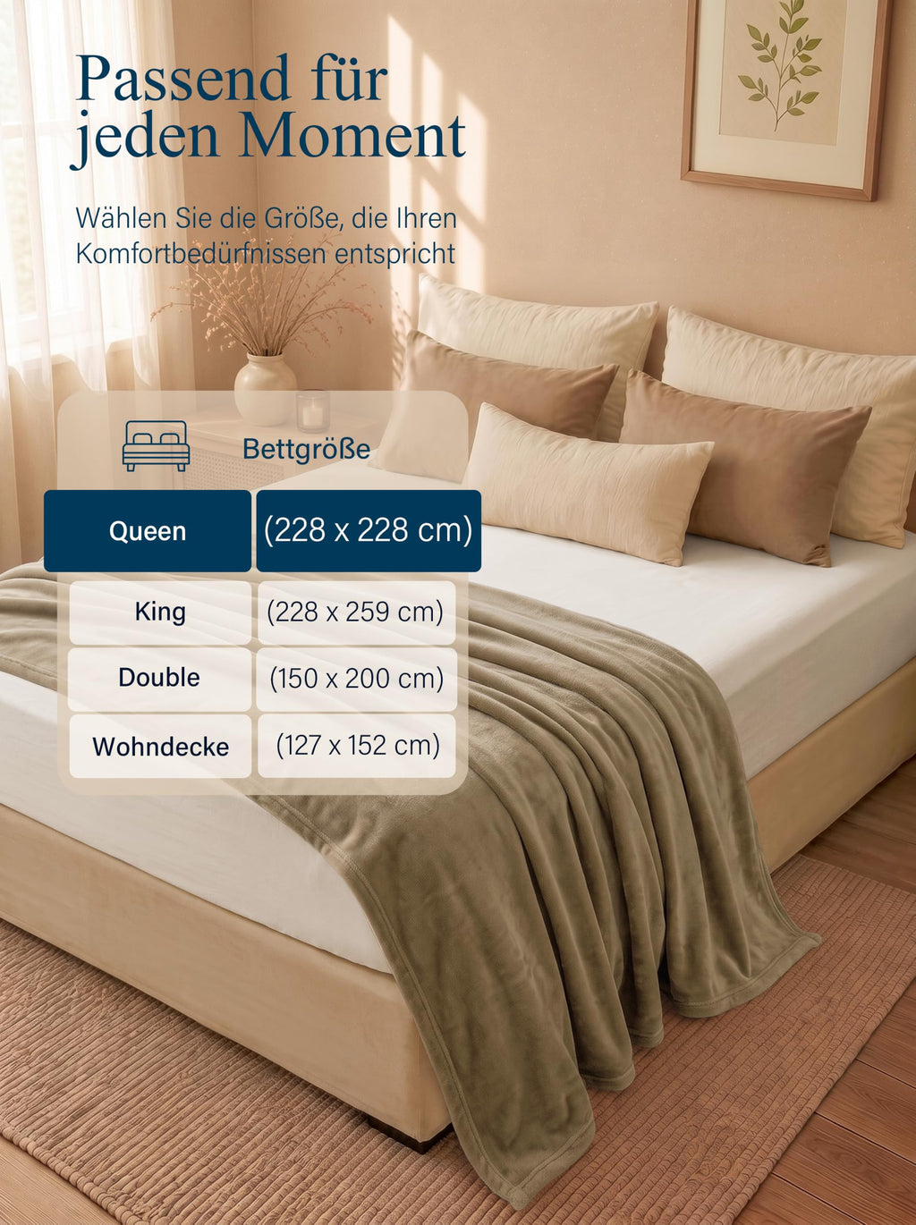 Utopia Bedding Kuscheldecke flauschig Fleecedecke [150x200 cm, Grau]