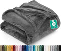 Utopia Bedding Kuscheldecke flauschig Fleecedecke [150x200 cm, Grau]