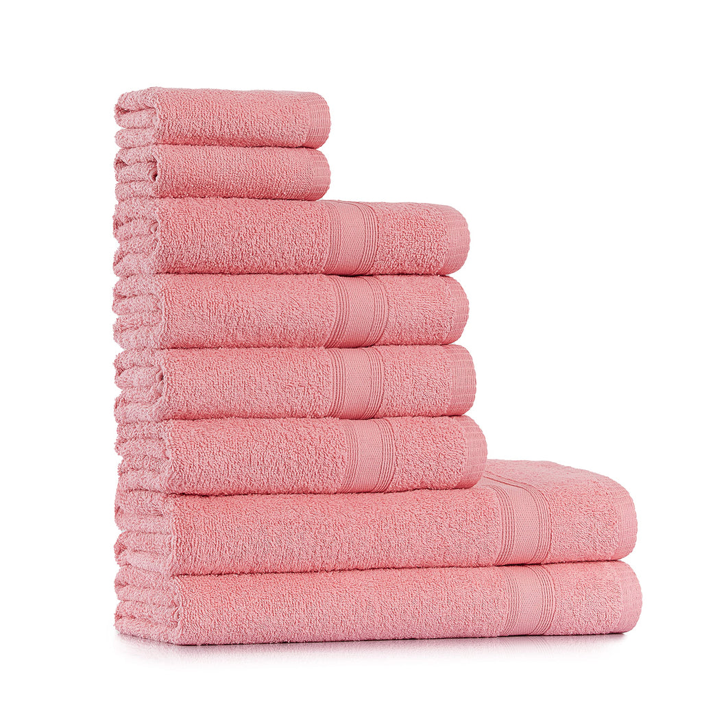 Tuiste Handtücher Set Anthrazit Grau | Handtuch Set 8 Teilig | 2X Badetücher Set, 4X Handtücher, 2X Gästetücher | Weich und Saugstark | Farbe : Anthrazit Grau