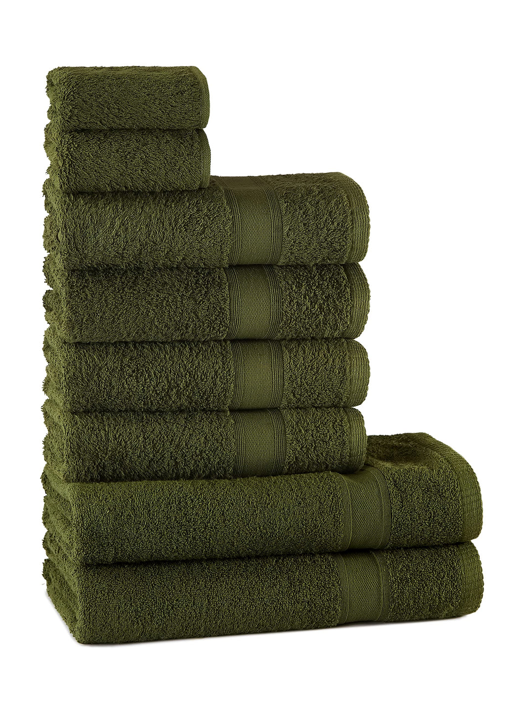 Tuiste Handtücher Set Anthrazit Grau | Handtuch Set 8 Teilig | 2X Badetücher Set, 4X Handtücher, 2X Gästetücher | Weich und Saugstark | Farbe : Anthrazit Grau