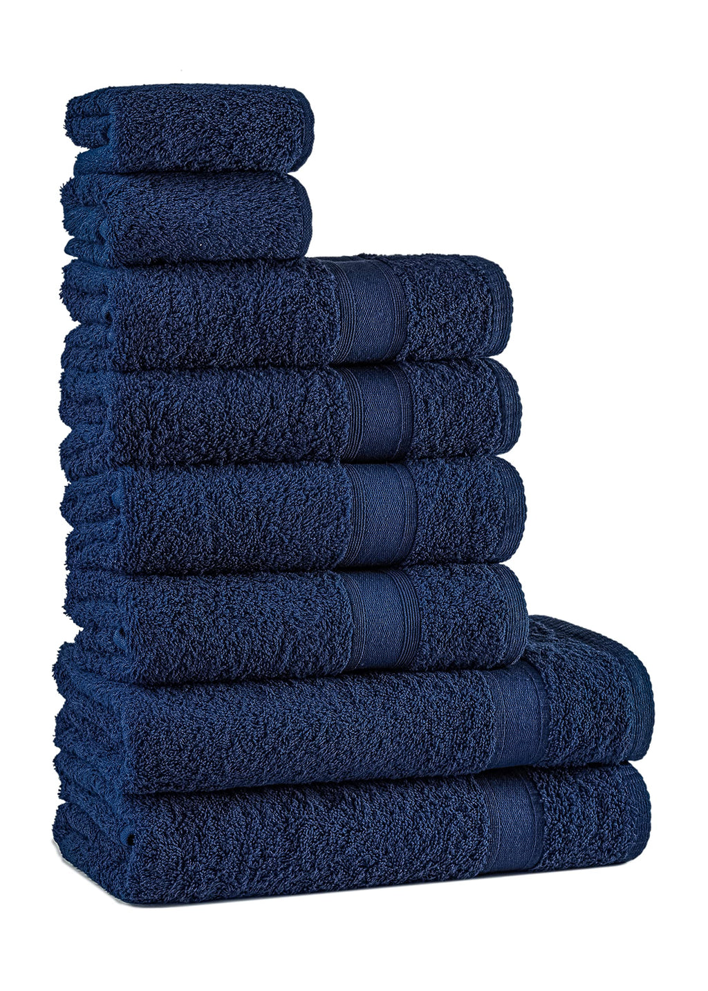 Tuiste Handtücher Set Anthrazit Grau | Handtuch Set 8 Teilig | 2X Badetücher Set, 4X Handtücher, 2X Gästetücher | Weich und Saugstark | Farbe : Anthrazit Grau