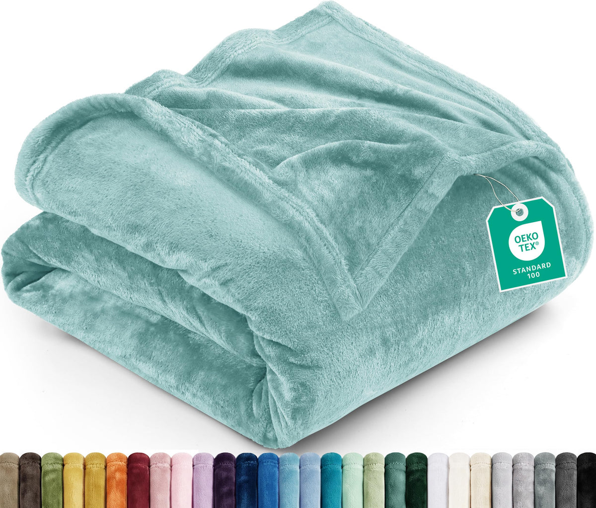 Utopia Bedding Kuscheldecke flauschig Fleecedecke [150x200 cm, Grau]