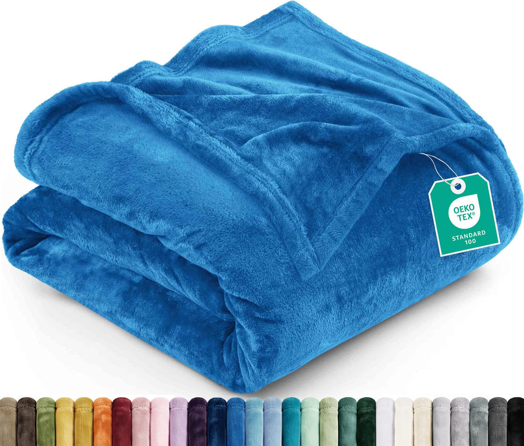 Utopia Bedding Kuscheldecke flauschig Fleecedecke [150x200 cm, Grau]