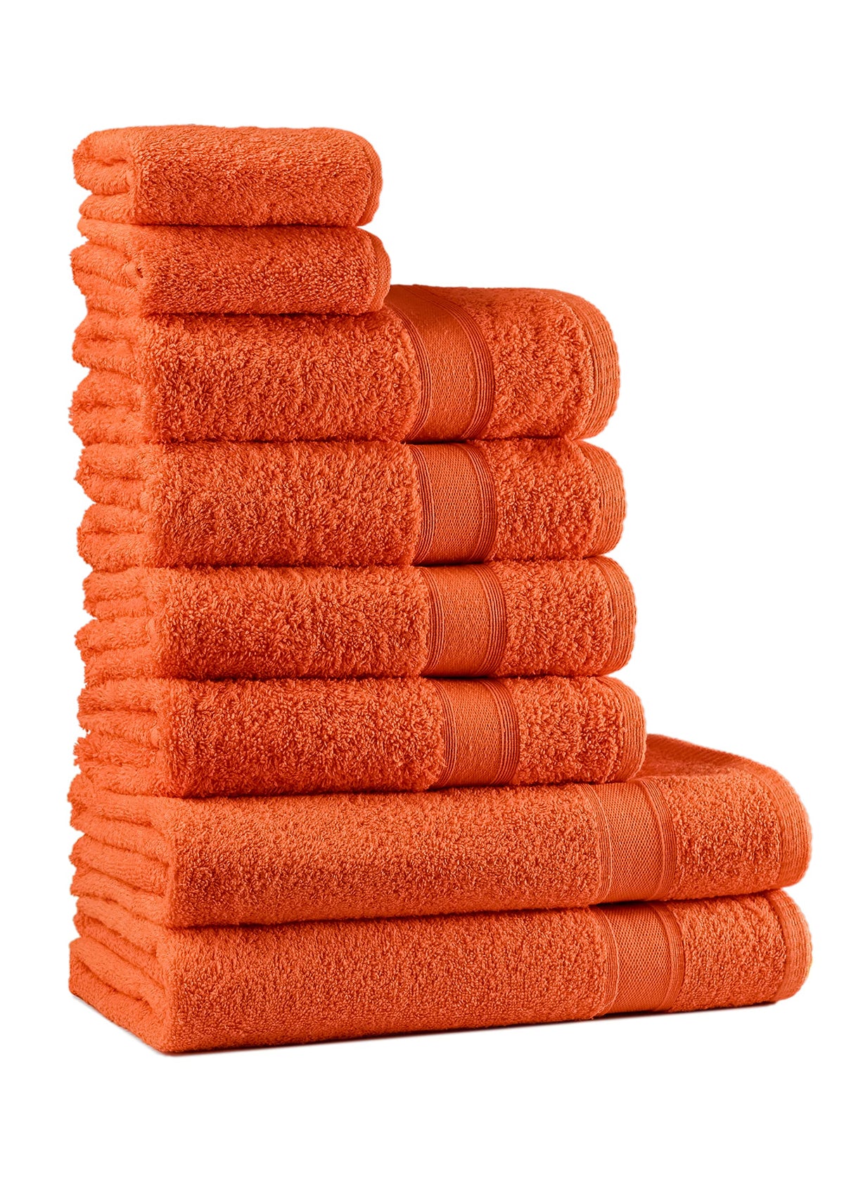 Tuiste Handtücher Set Anthrazit Grau | Handtuch Set 8 Teilig | 2X Badetücher Set, 4X Handtücher, 2X Gästetücher | Weich und Saugstark | Farbe : Anthrazit Grau
