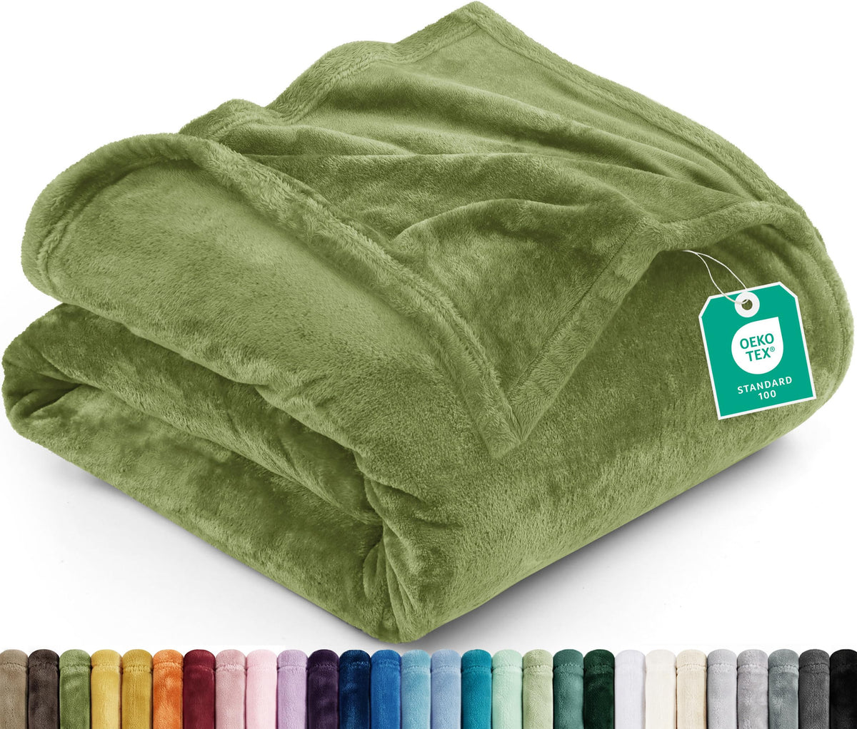 Utopia Bedding Kuscheldecke flauschig Fleecedecke [150x200 cm, Grau]