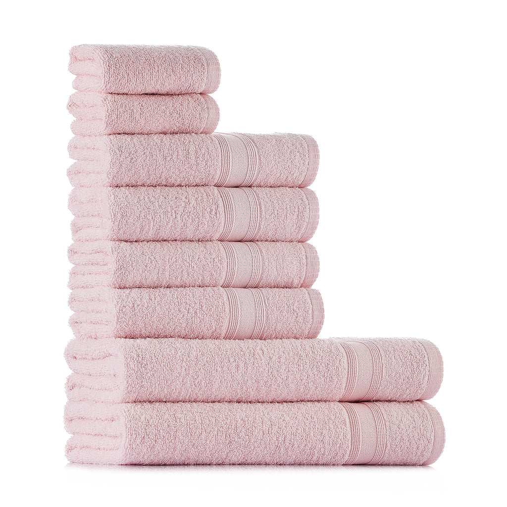 Tuiste Handtücher Set Anthrazit Grau | Handtuch Set 8 Teilig | 2X Badetücher Set, 4X Handtücher, 2X Gästetücher | Weich und Saugstark | Farbe : Anthrazit Grau