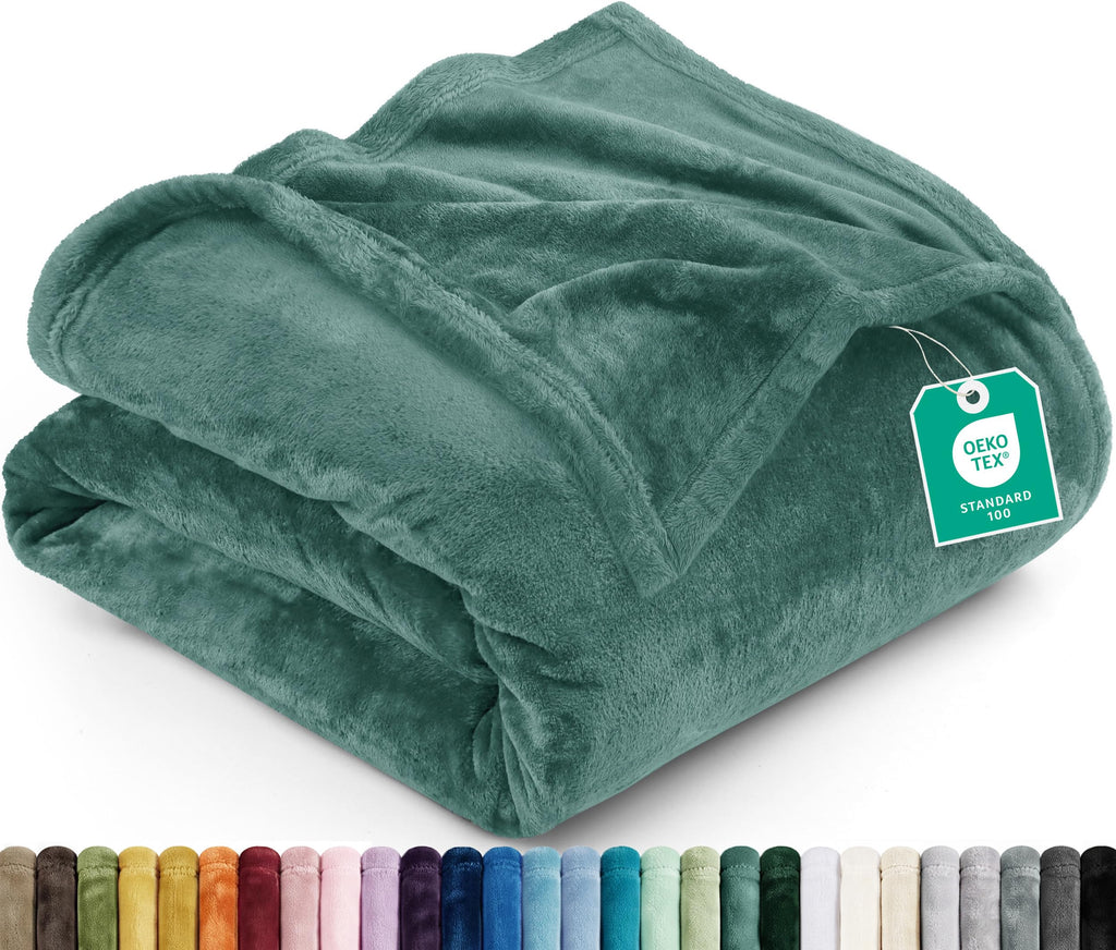 Utopia Bedding Kuscheldecke flauschig Fleecedecke [150x200 cm, Grau]