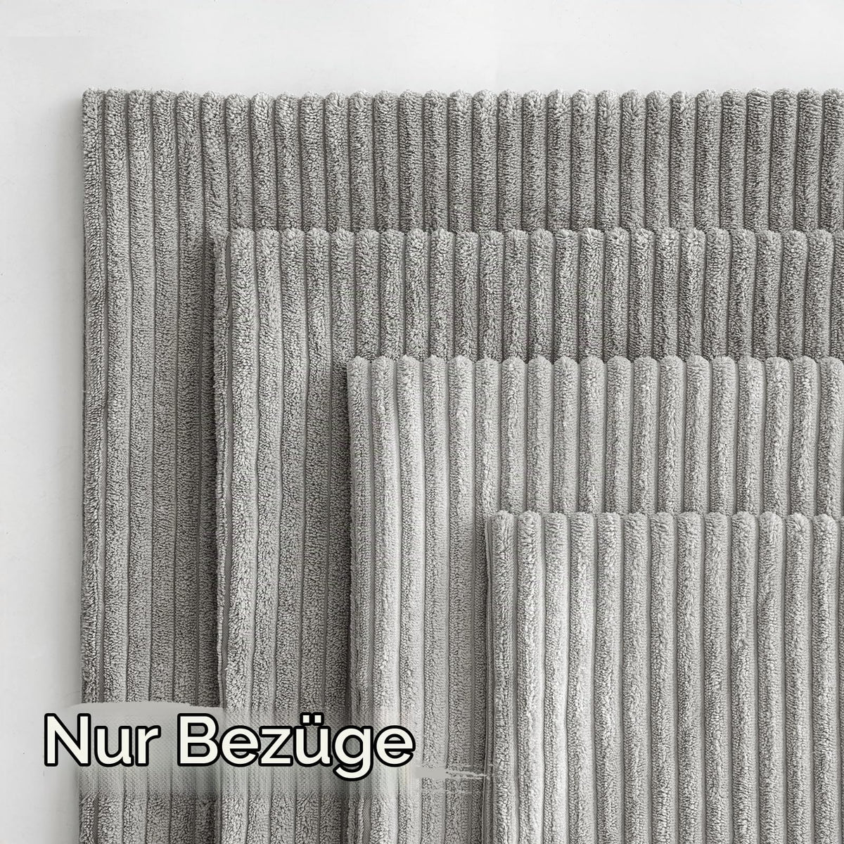 MIULEE Kissenbezug 40x40 4er Set Kordsamt Kissenhülle sofakissen Green