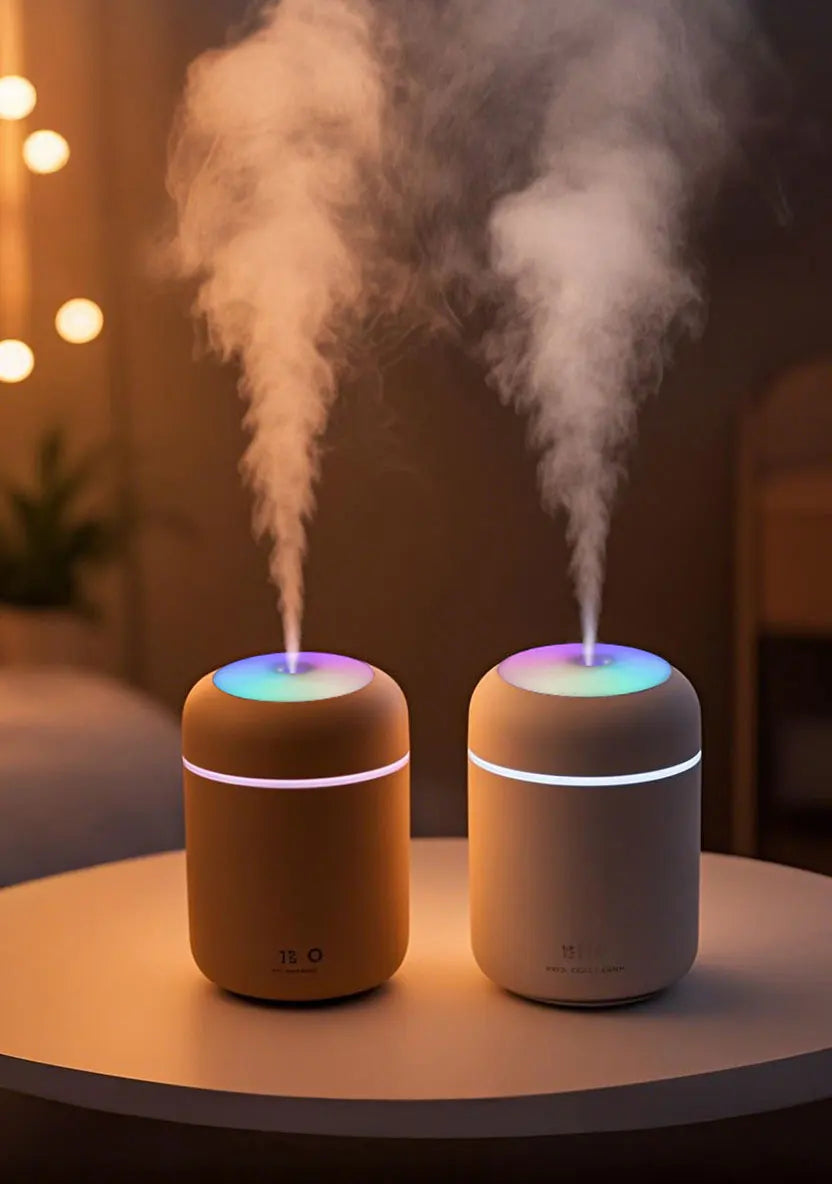 300ml Aromatherapie Diffusor Luftbefeuchter Luftreiniger Auto Home Use Sieben-Farben Licht Aromatherapie Ätherisches Öl
