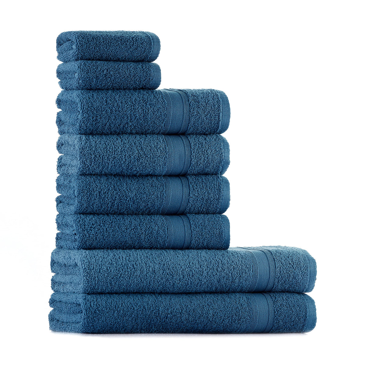 Tuiste Handtücher Set Anthrazit Grau | Handtuch Set 8 Teilig | 2X Badetücher Set, 4X Handtücher, 2X Gästetücher | Weich und Saugstark | Farbe : Anthrazit Grau