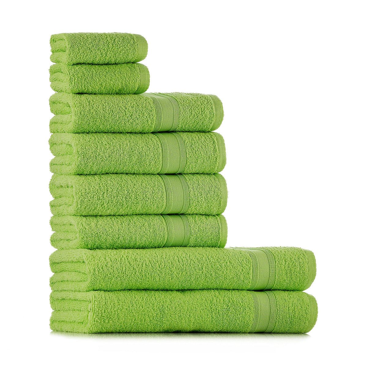 Tuiste Handtücher Set Anthrazit Grau | Handtuch Set 8 Teilig | 2X Badetücher Set, 4X Handtücher, 2X Gästetücher | Weich und Saugstark | Farbe : Anthrazit Grau