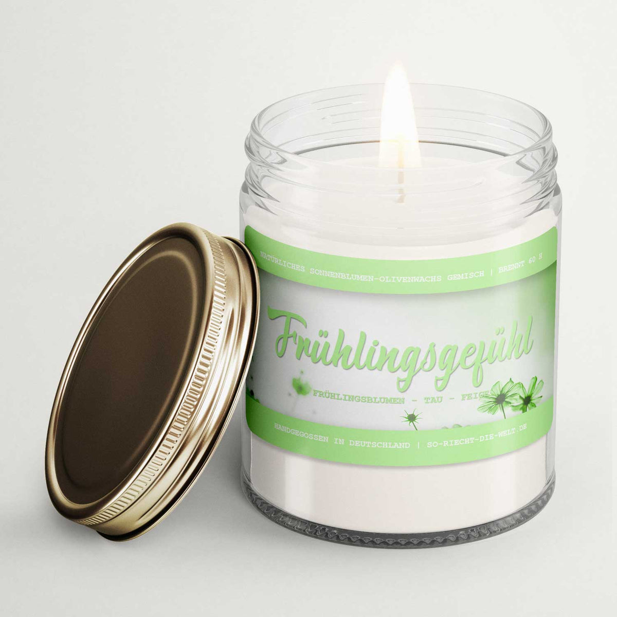 Frühlingsgefühl Kerze - Frühlingsblumen | Tau | Feige