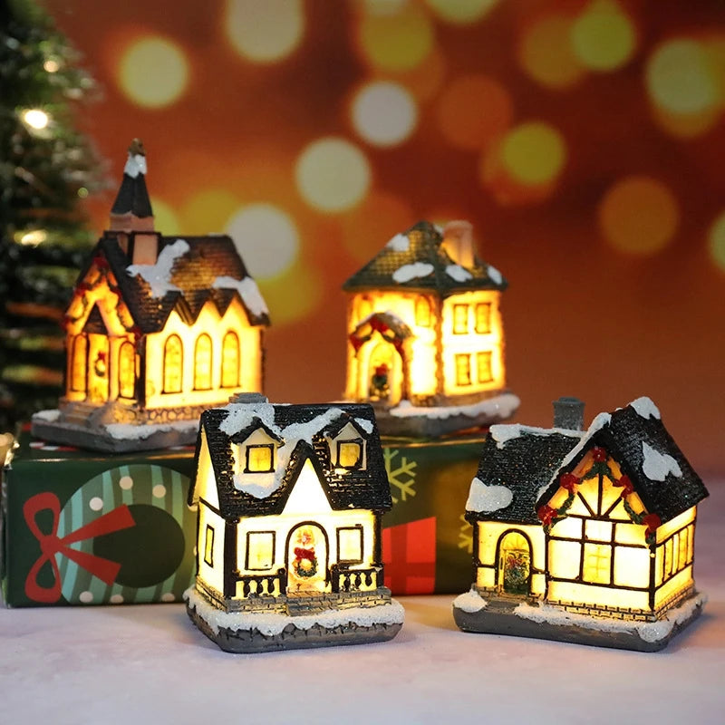Weihnachten Haus Licht Dekorationen Für Home Ornamente Kinder Weihnachten Geschenk Neujahr 2026 Navidad Dekor Schlafzimmer Nacht Licht Mit Batterie