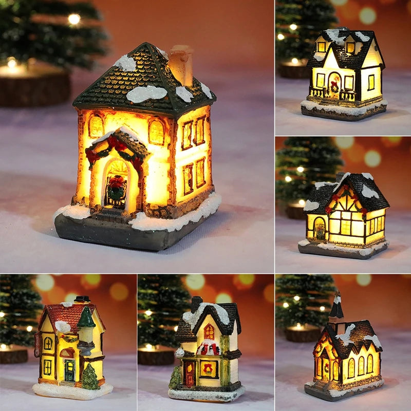 Weihnachten Haus Licht Dekorationen Für Home Ornamente Kinder Weihnachten Geschenk Neujahr 2026 Navidad Dekor Schlafzimmer Nacht Licht Mit Batterie